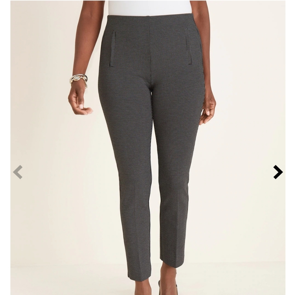 Chicos Juliet Textured Dot Ankle Pants